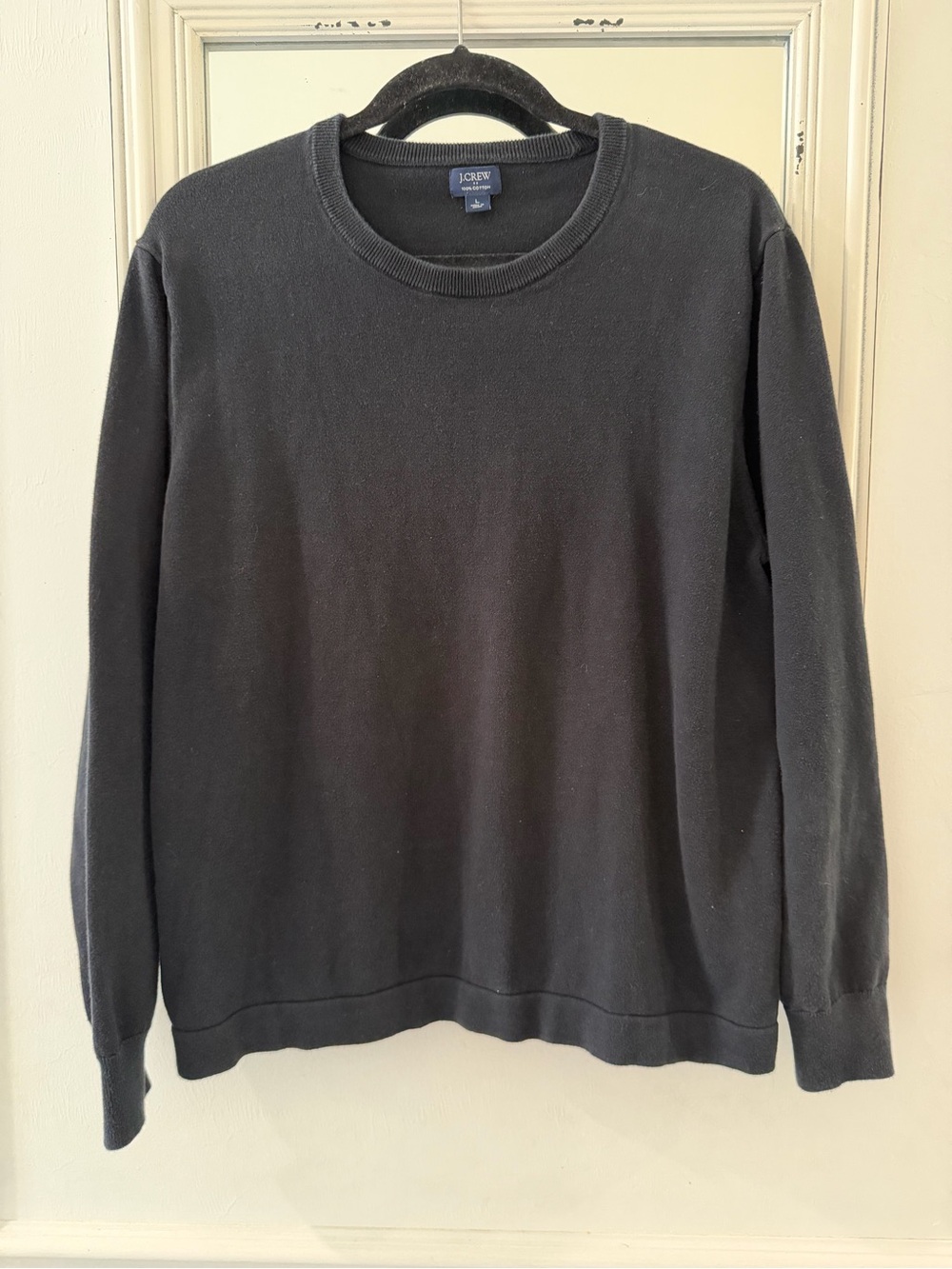 J. Crew Men’s Black Crewneck Sweater
